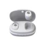 Aparat Auditiv cu Acumulator Vixev, set 2 Buc Stanga+Dreapta, Reincarcabil, Amplificator Sunet Intraauricular, Hipoacuzie Medie-Severa, incarcator cu Power Bank, Alb - imagine 2
