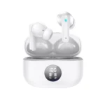 Casti Wireless VIXEV, Bluetooth 5.3, Earbuds Fara Fir, Microfon, Apel HD, Eliminare Zgomot Ambiental ,ANC, Alb