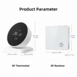 Termostat Centrală Inteligent  Vixev cu Control Wireless prin Aplicația Tuya, Alb - imagine 2