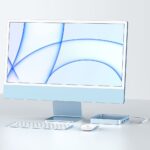 Hub iMac 7 in 1 Vixev, Multiple porturi USB C, USB A si Posibilitate de Extindere SSD si NVMe Albastru - imagine 2