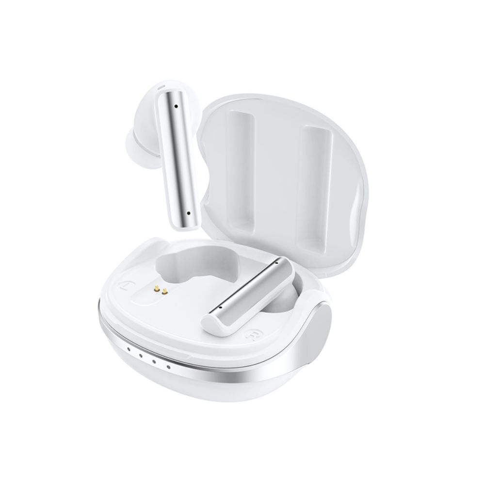Casti Wireless VIXEV, Bluetooth 5.2, Earbuds Fara Fir, Microfon Dual, Apel HD, Eliminare Zgomot Ambiental ANC, Alb