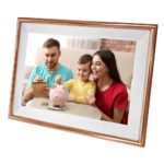 Rama Foto Digitala Inteligenta Vixev de 10 Inch cu Ecran Tactil si Aplicatie Frameo, Rose Gold
