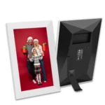 Rama Foto Digitala Inteligenta Vixev de 10 Inch cu Ecran Tactil si Aplicatie Frameo, Alb