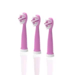 Rezerve Periute de Dinti Electrice pentru Copii cu Perii DuPont Moi si Capete Interschimbabile, Roz